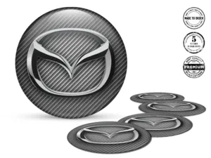 Mazda Dekoration für Felgen Premium Epoxy-Labels
